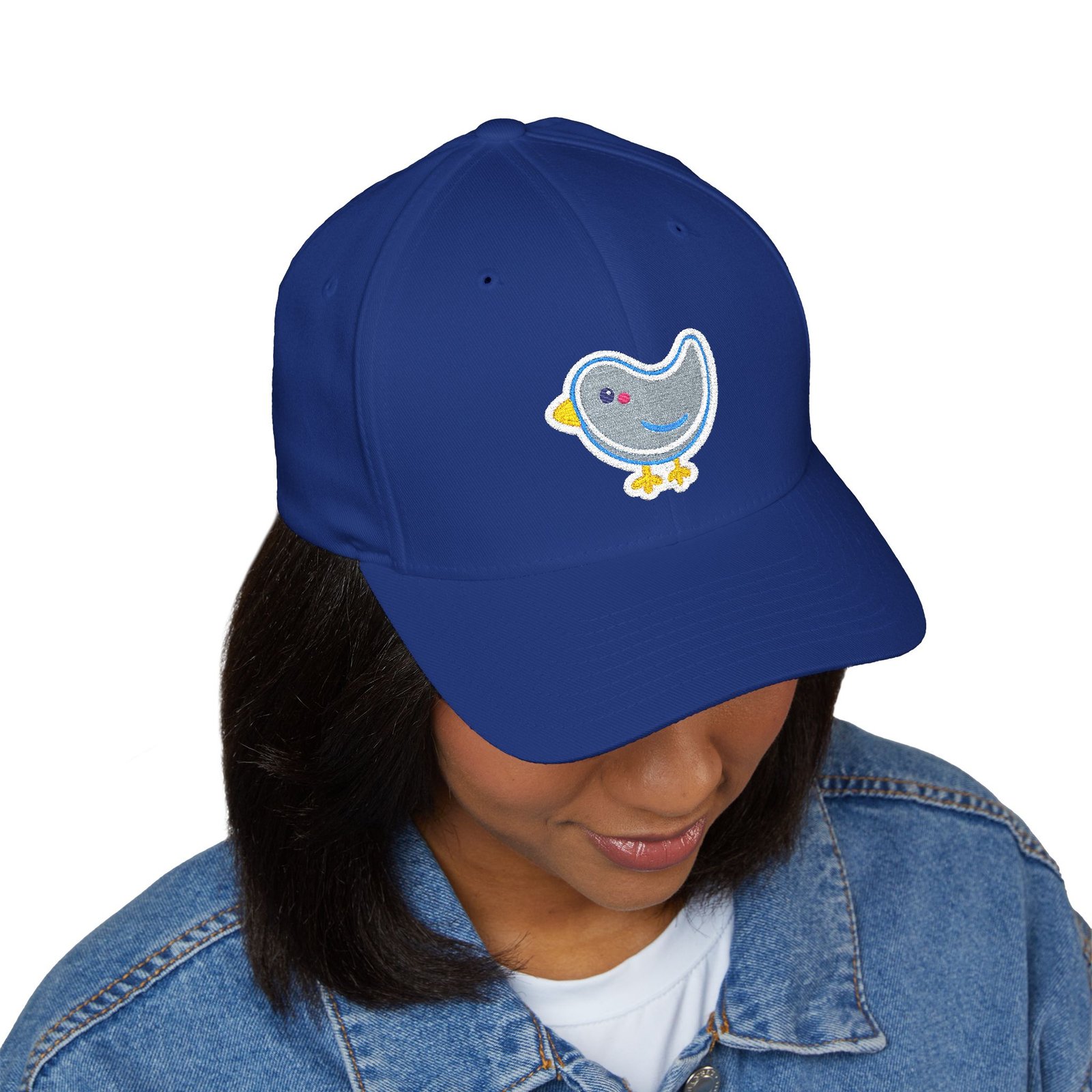 Embroidered Baby Chick Cap — Cute Blue Chick Kid’s Hat - Image 2