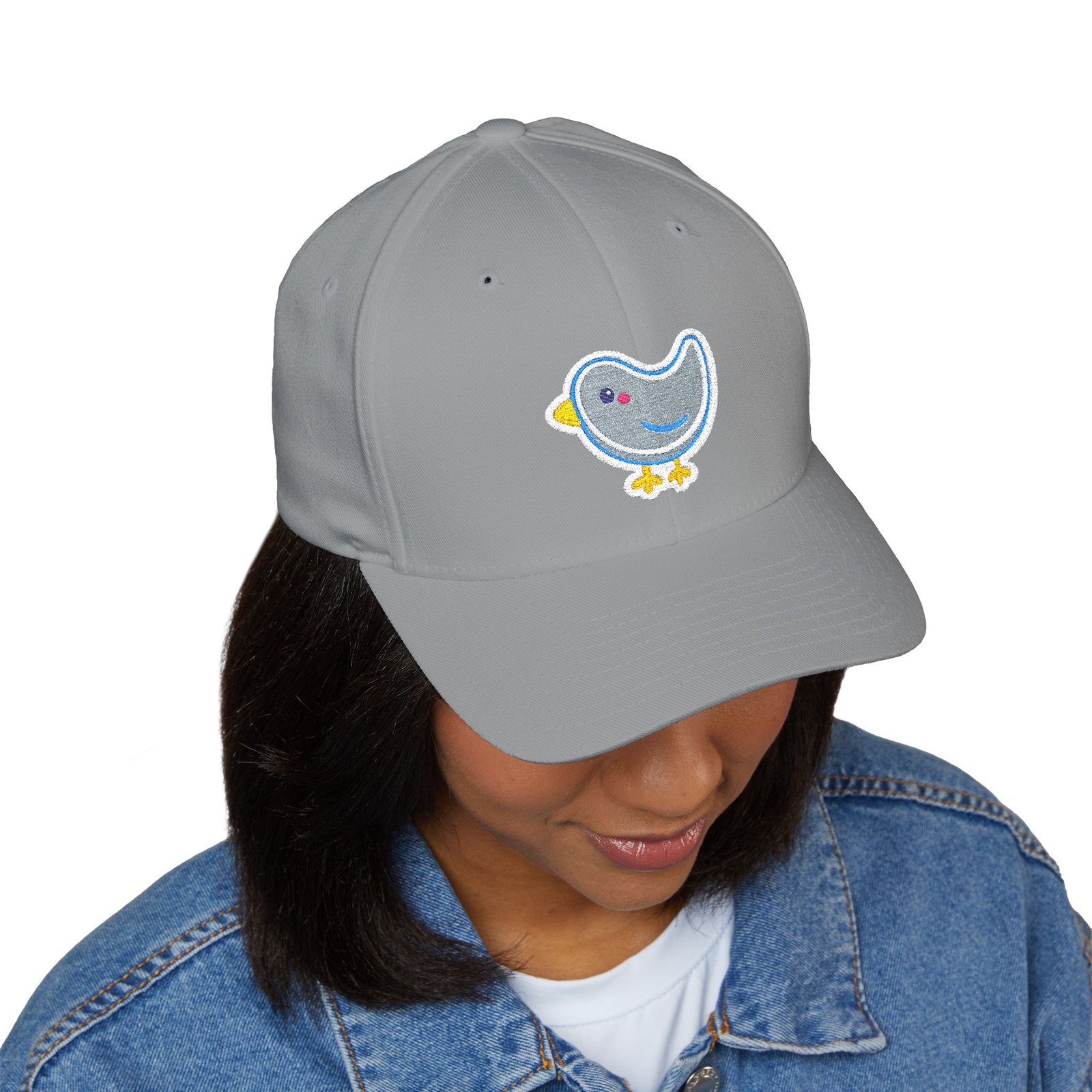 Embroidered Baby Chick Cap — Cute Blue Chick Kid’s Hat - Image 6
