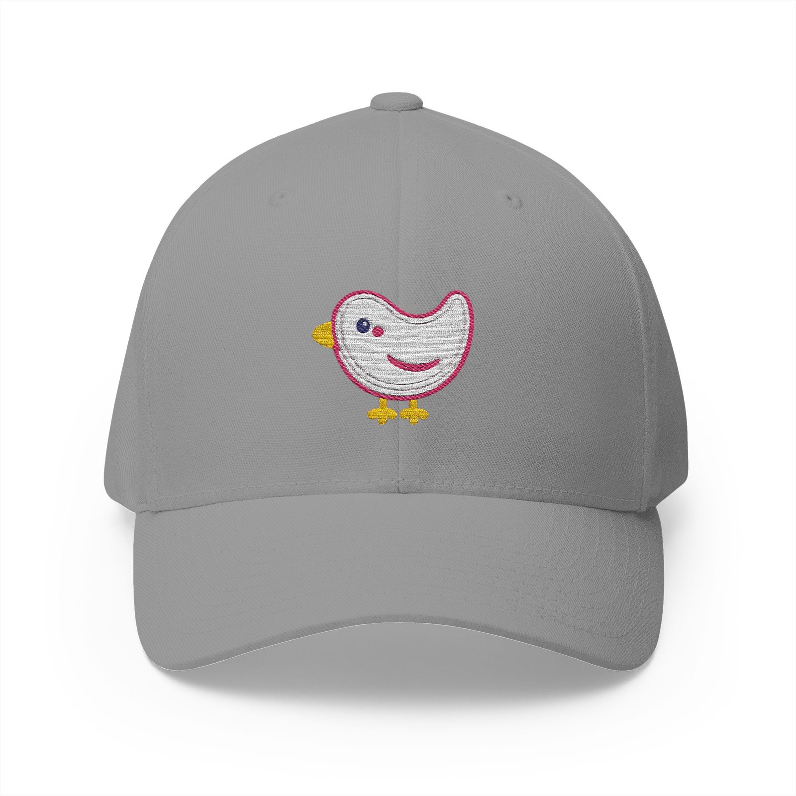 Embroidered Winking Chick Cap — Cute Baby Bird Baseball Hat - Image 3