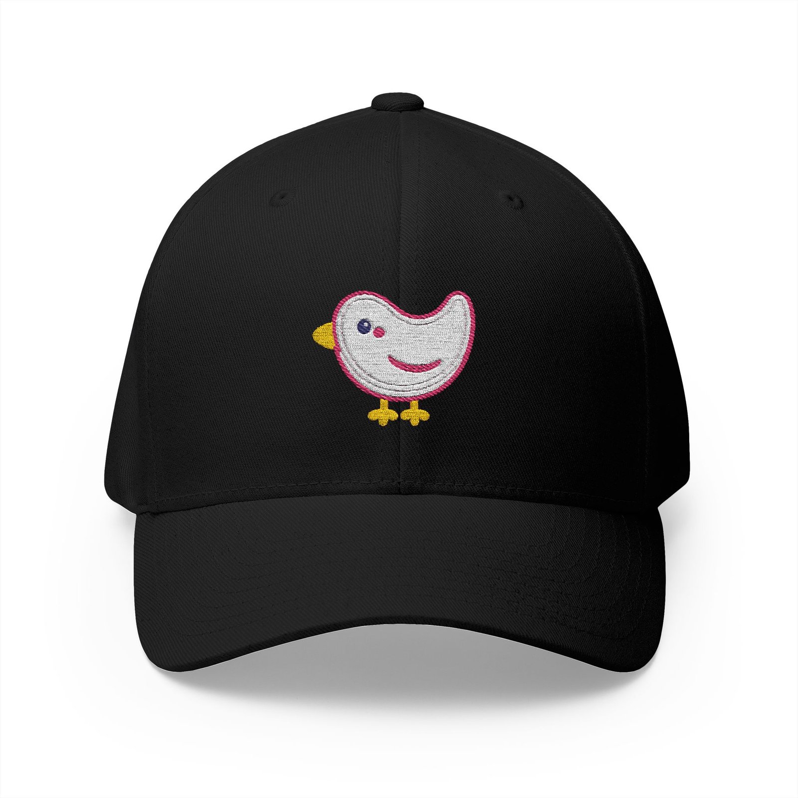 Embroidered Winking Chick Cap — Cute Baby Bird Baseball Hat - Image 7