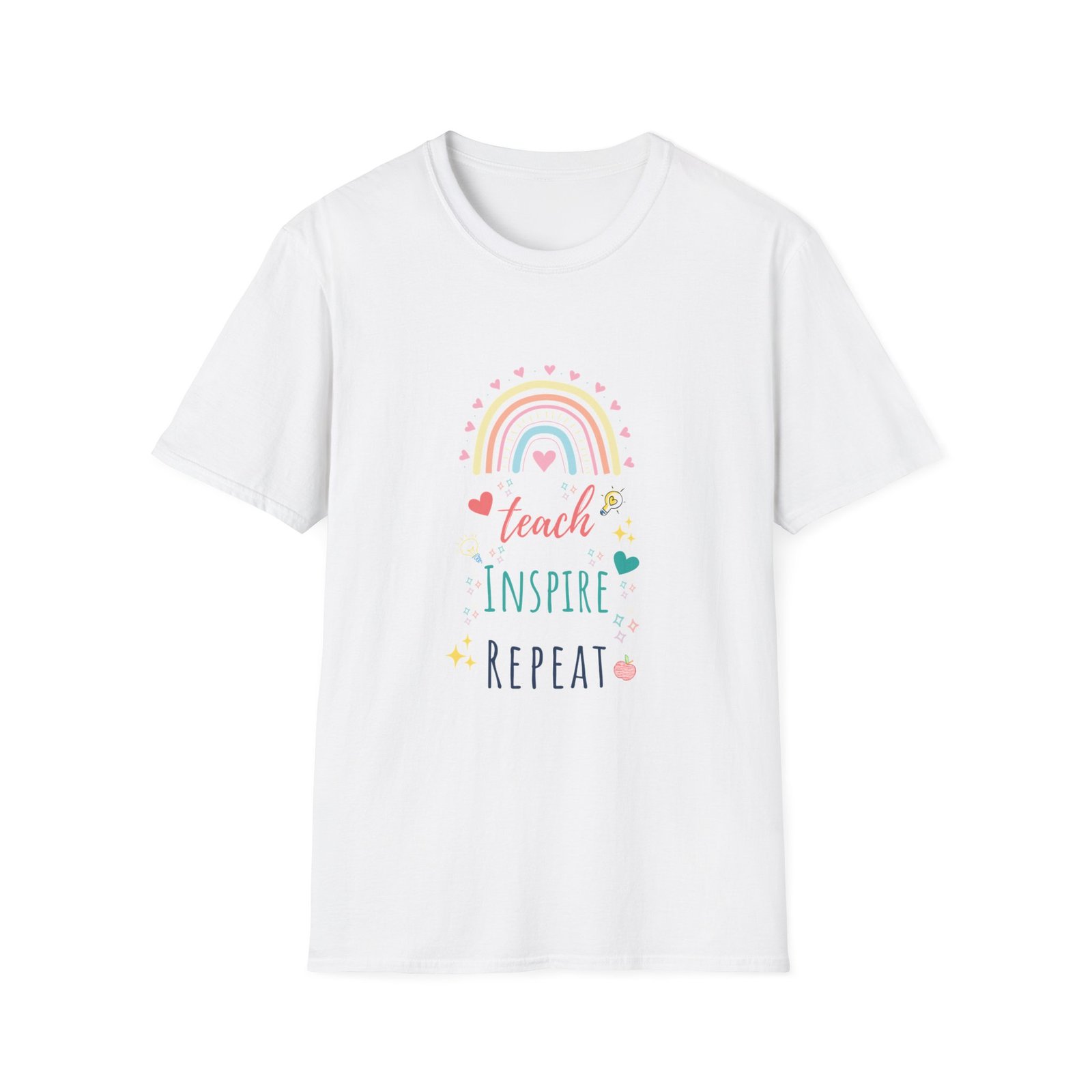 Teach Inspire Repeat Pastel Tee - Image 7