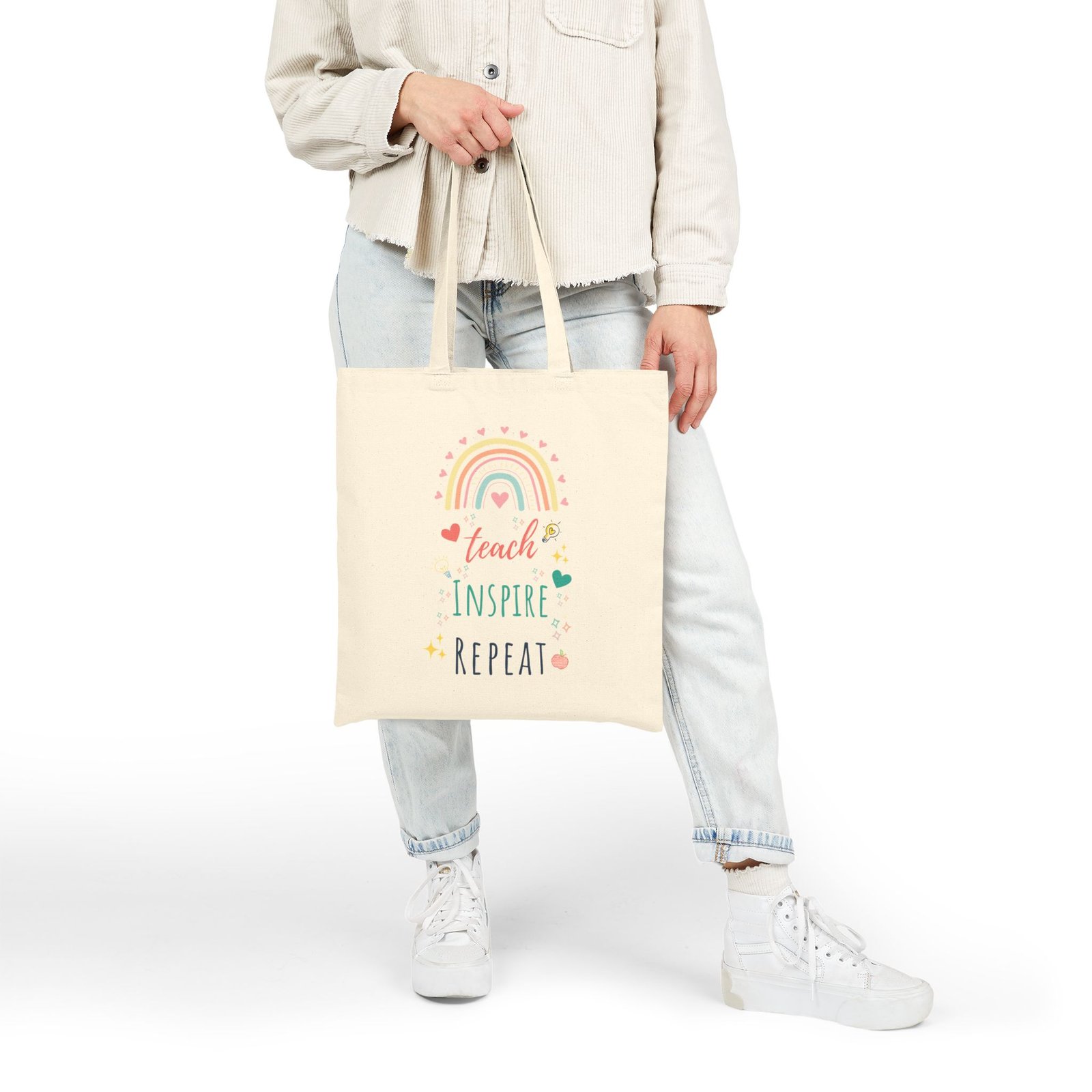 Tote Bag — "Teach Inspire Repeat" - Image 5