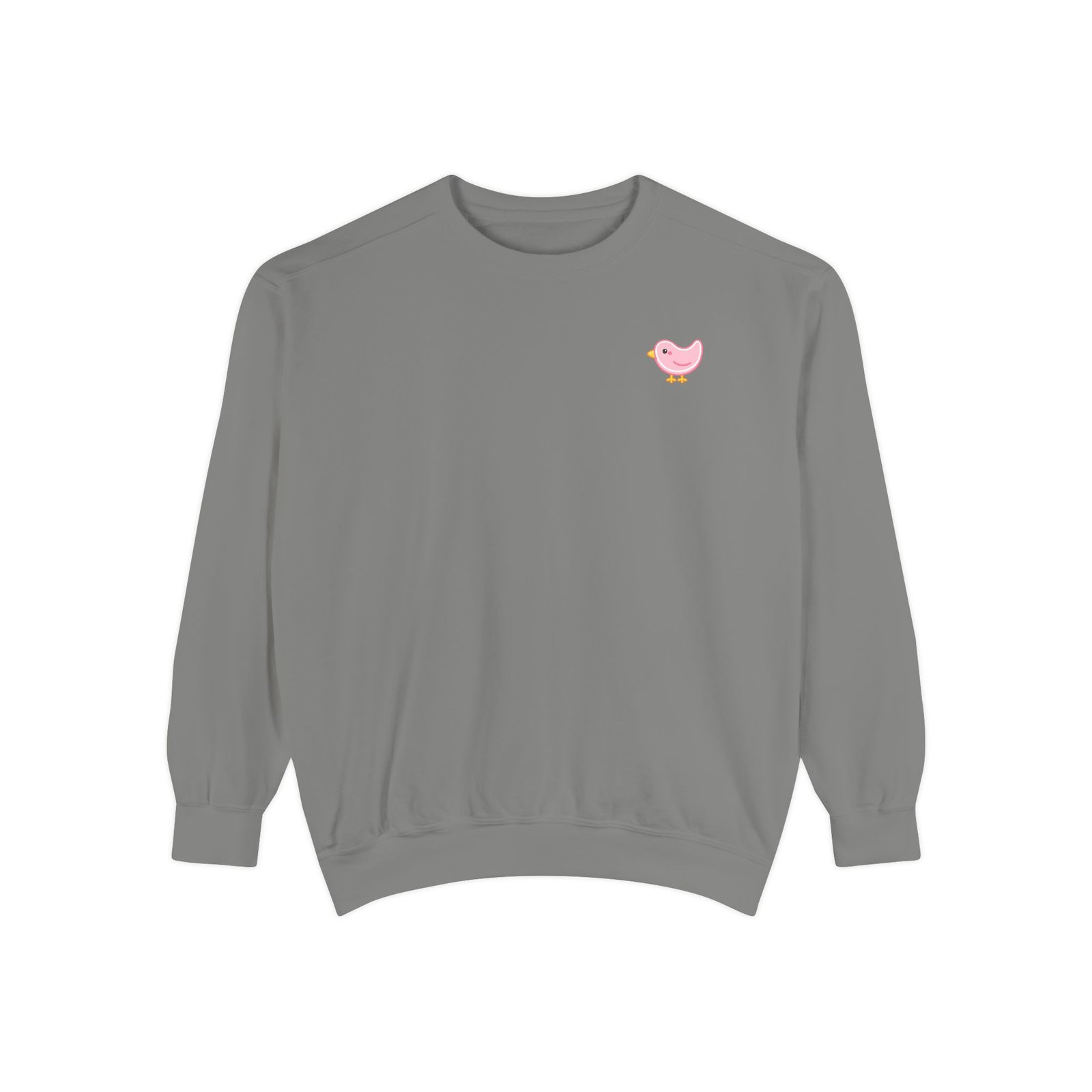 Heart Chick Embroidered Sweatshirt — Cute Pink Chick Chest Graphic, Cozy Casual Pullover - Image 5