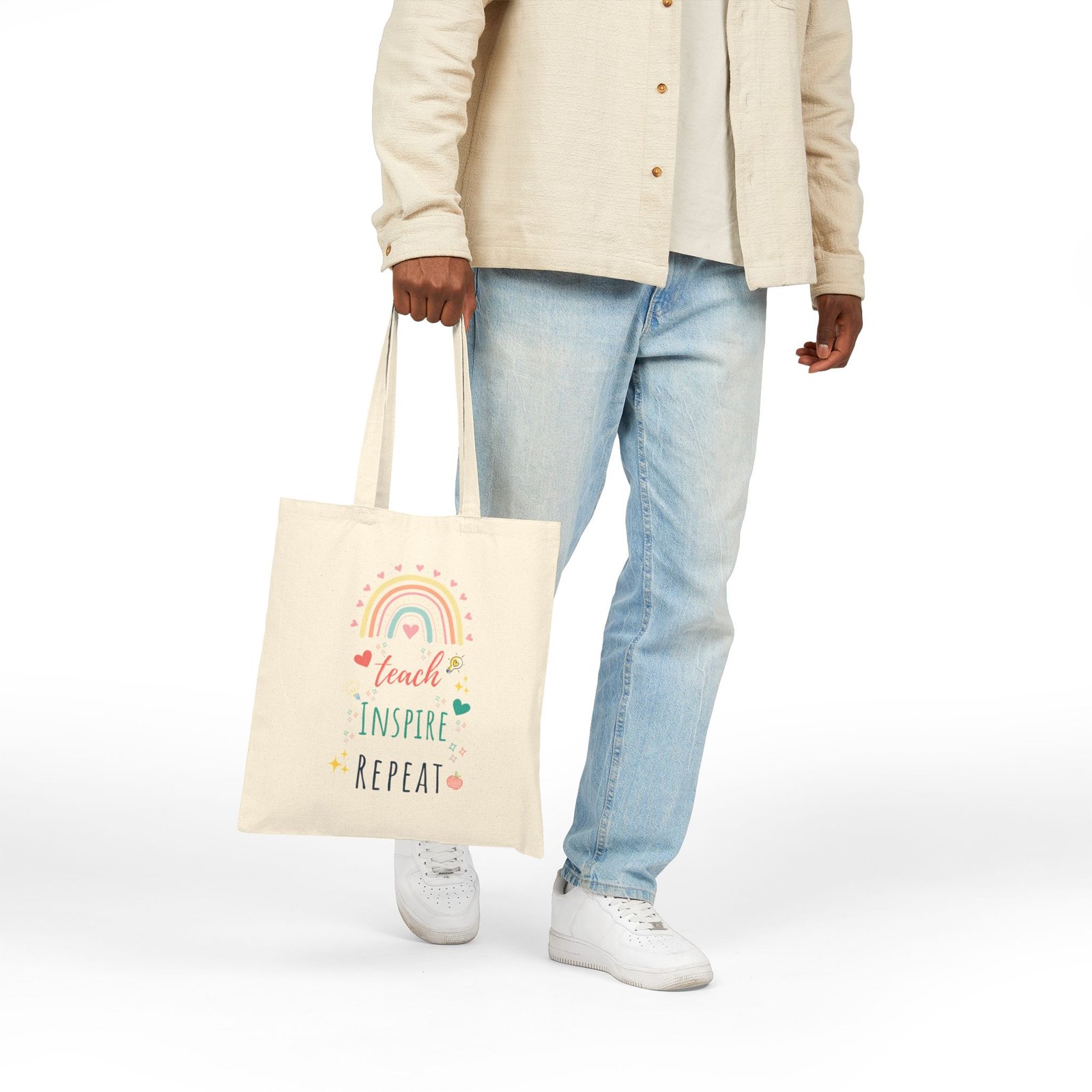 Tote Bag — "Teach Inspire Repeat" - Image 3