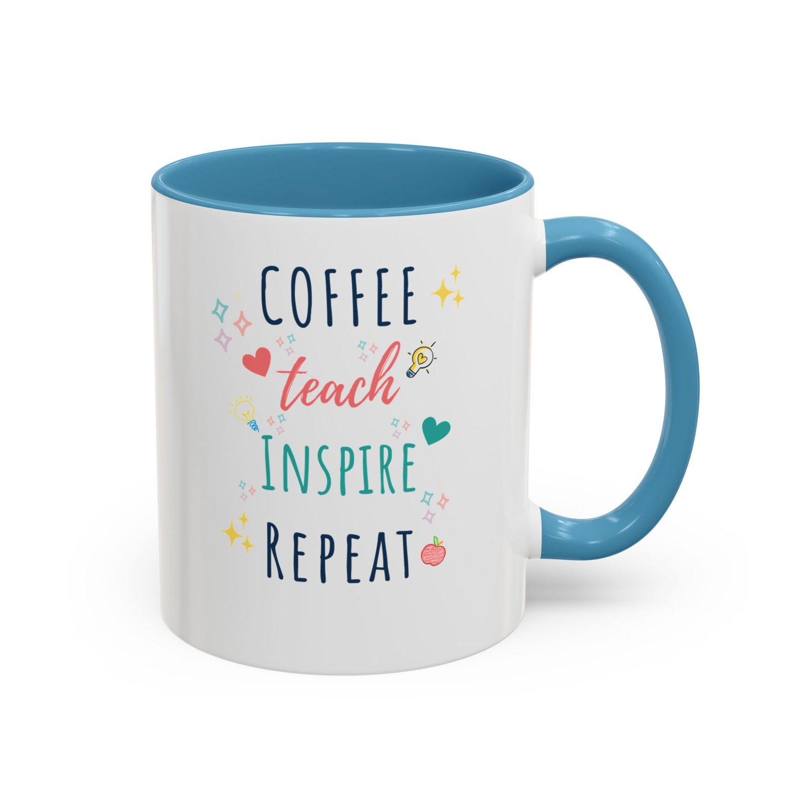 Coffee Mug - "Coffee Teach Inspire Repeat" - Image 7
