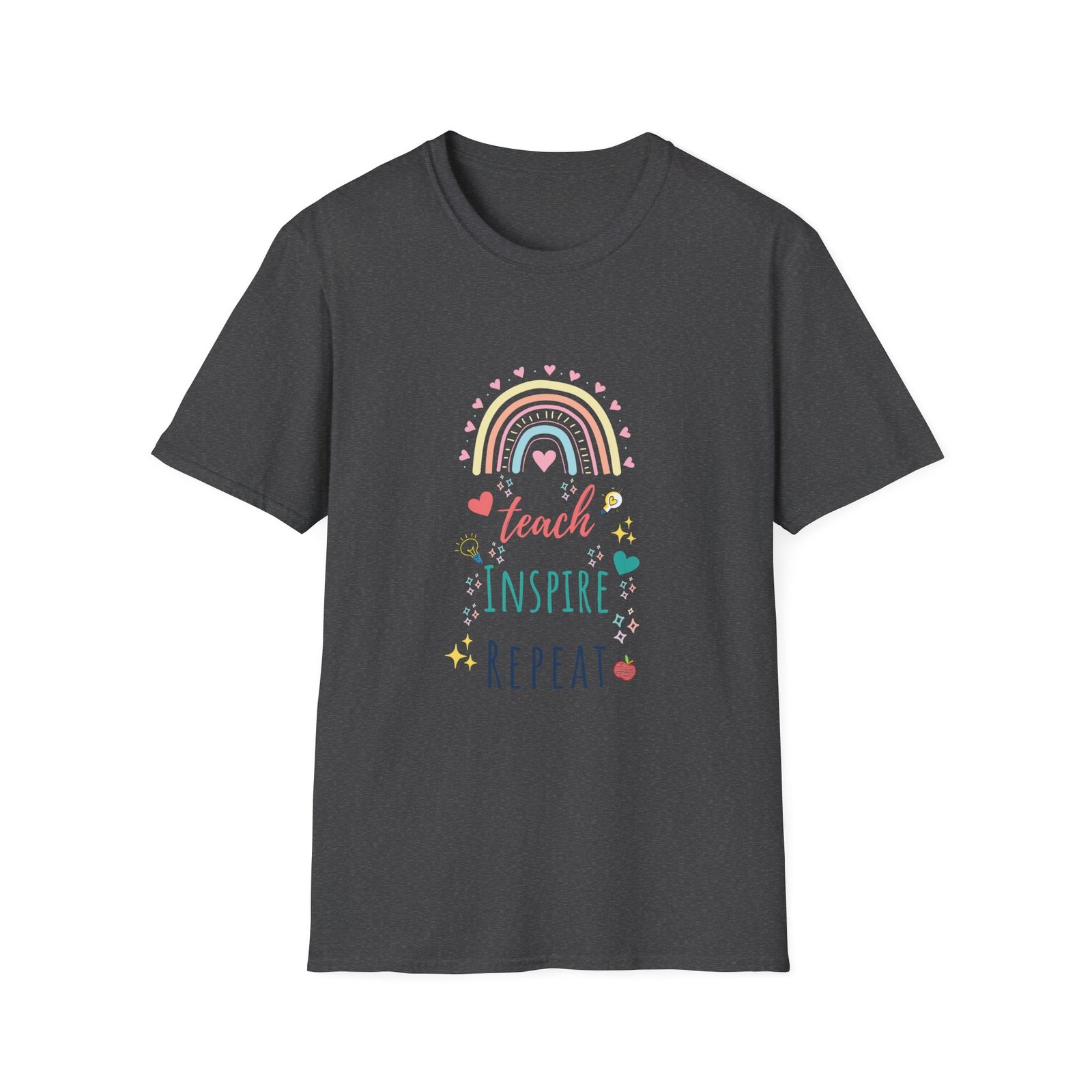 Teach Inspire Repeat Pastel Tee - Image 3