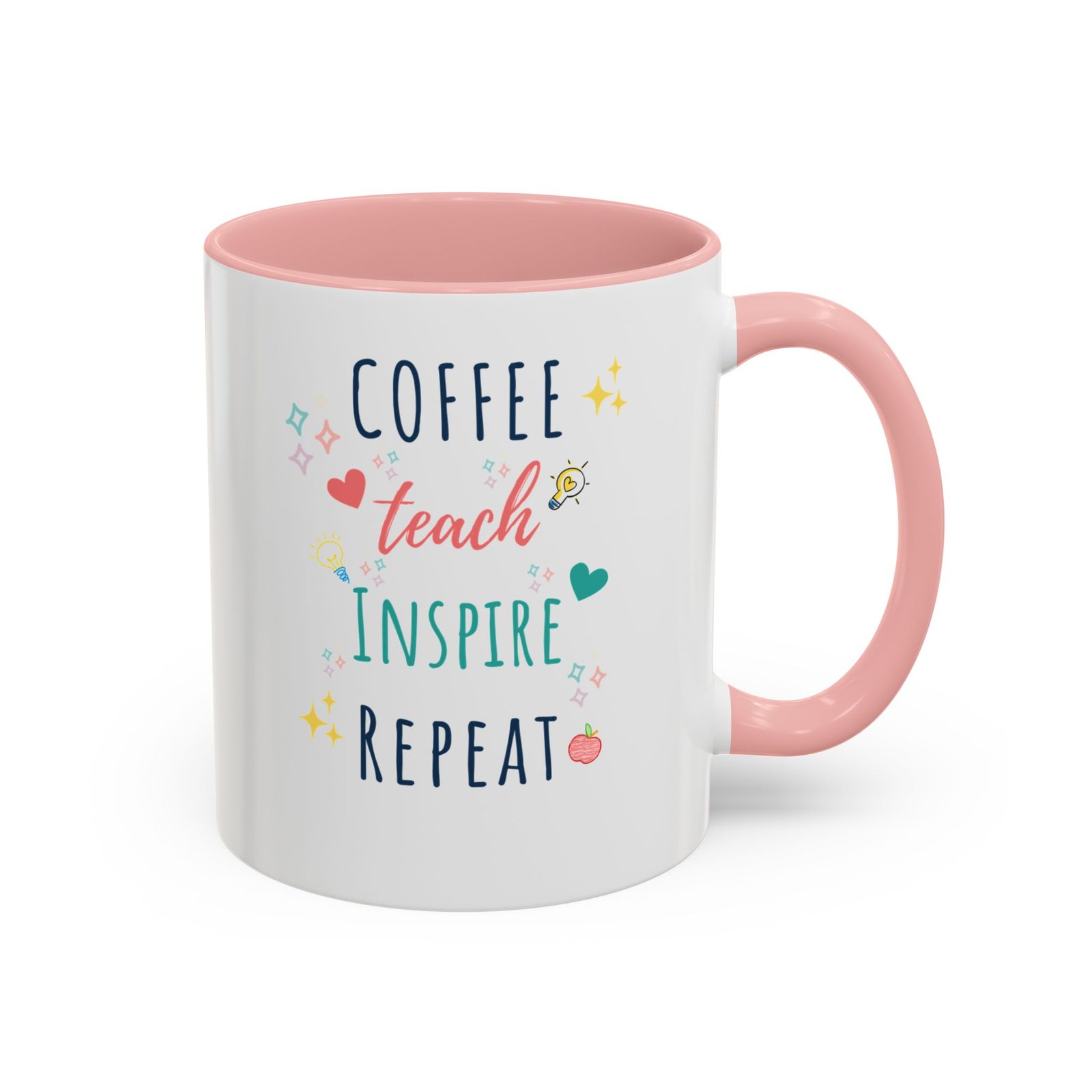 Coffee Mug - "Coffee Teach Inspire Repeat" - Image 3