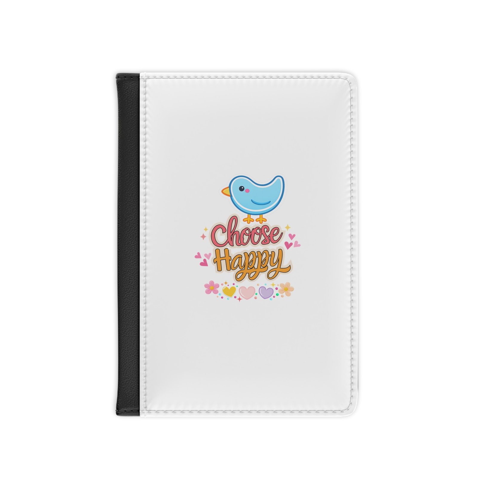Choose Happy Passport Cover — Cute Bird Travel Passport Holder