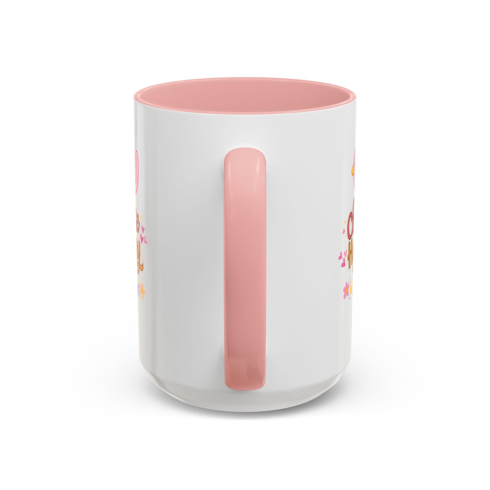 Choose Happy Coffee Mug — Pink Accent 11/15oz - Image 6