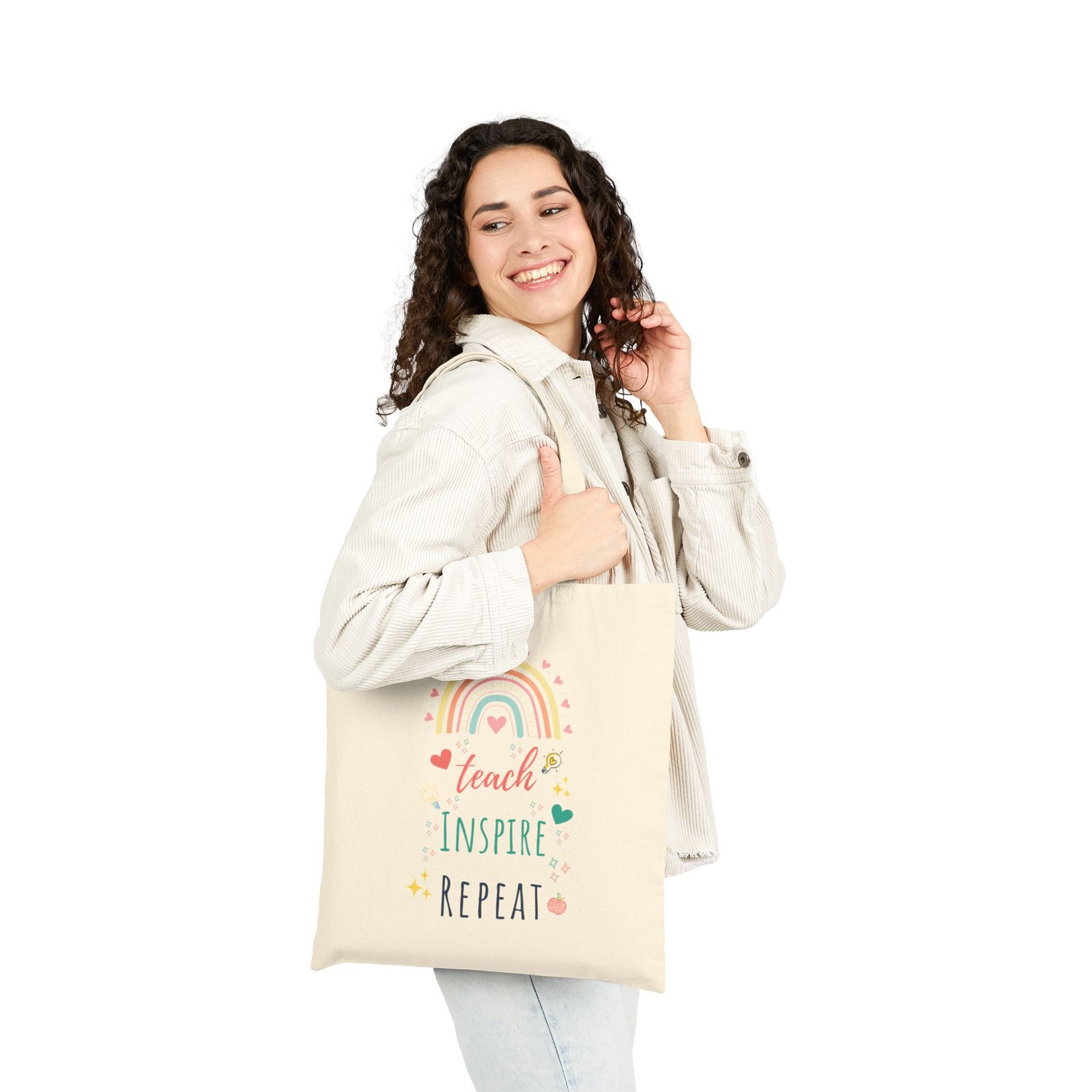 Tote Bag — "Teach Inspire Repeat" - Image 4