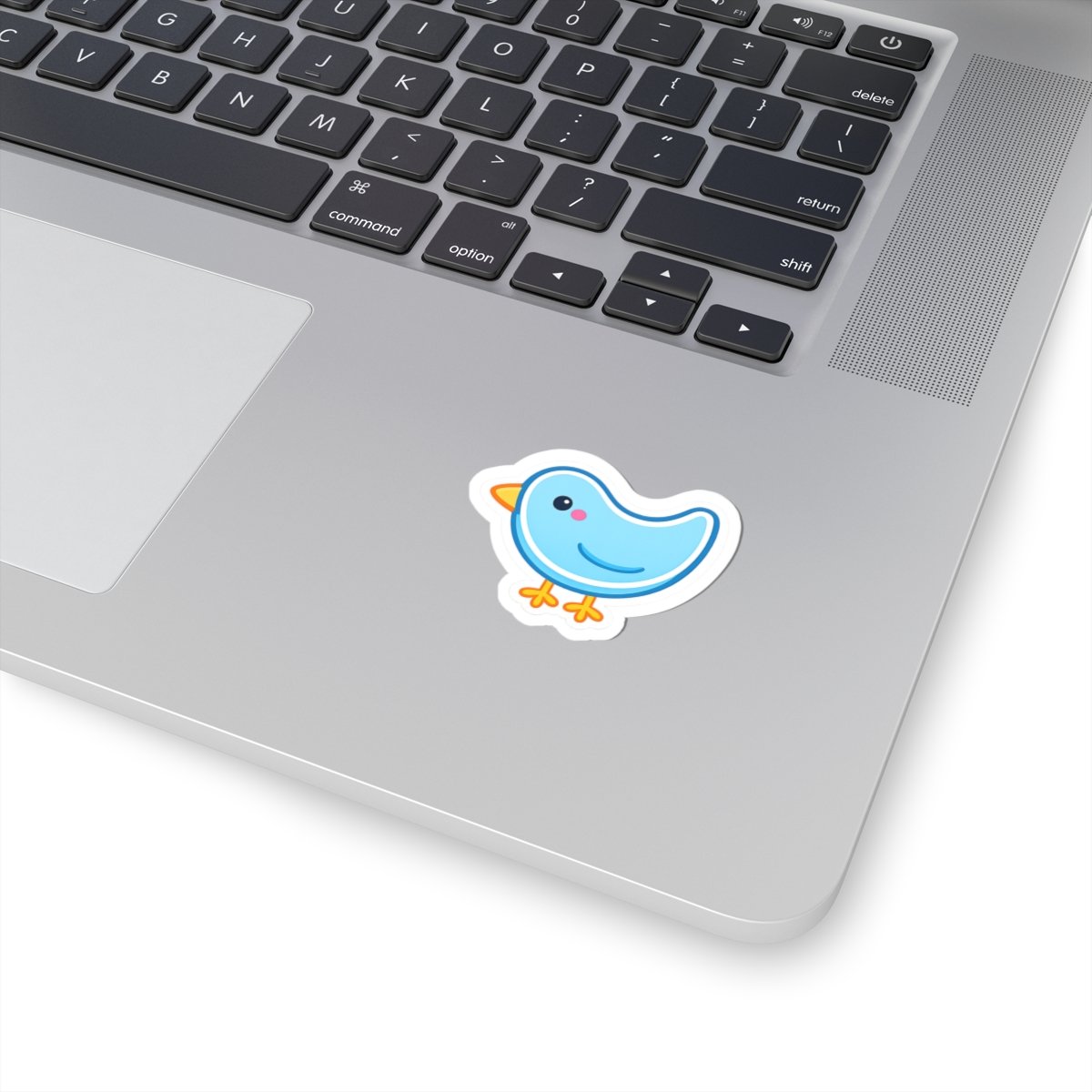 Cute Blue Bird Kiss-Cut Sticker — Waterproof Laptop & Planner Decal - Image 2