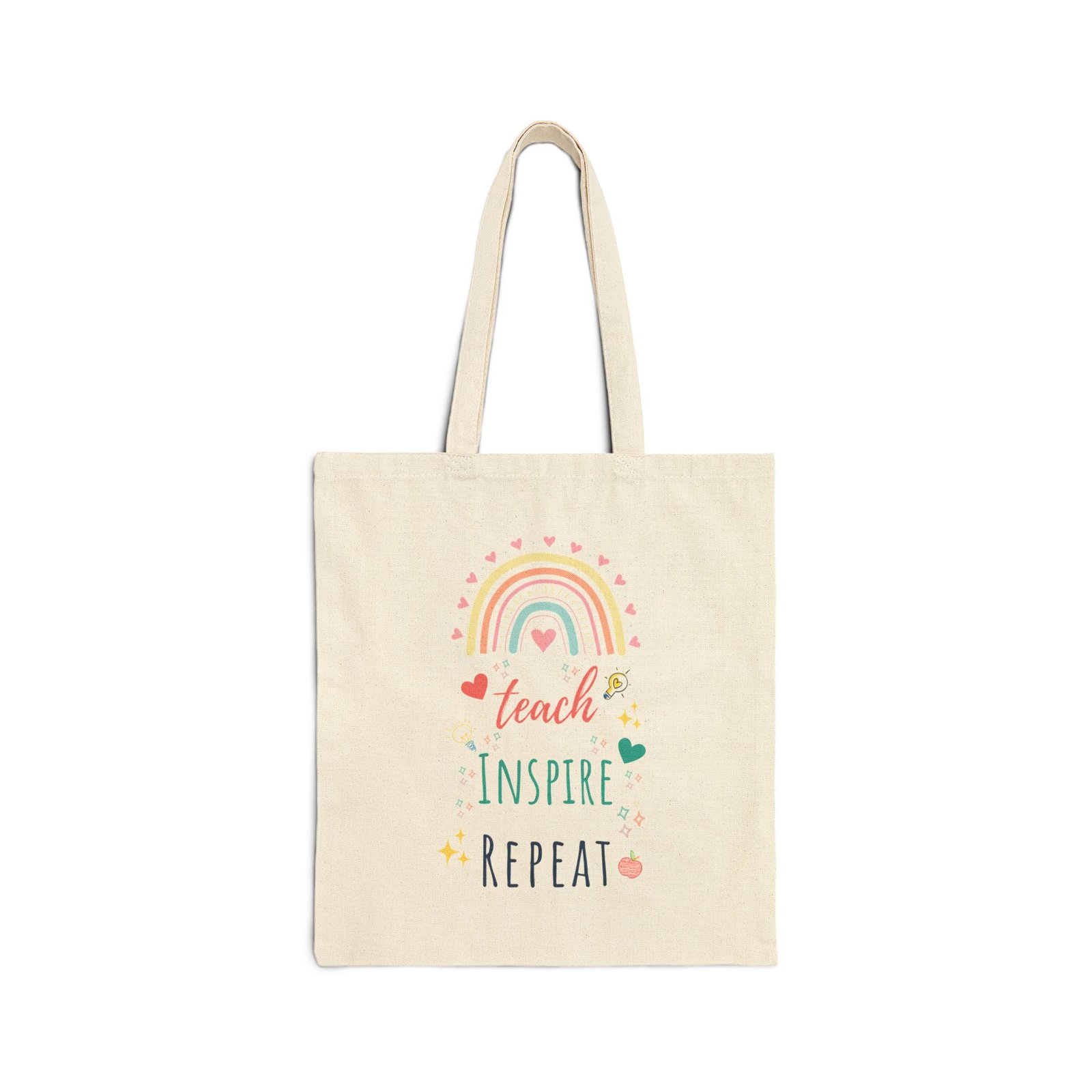 Tote Bag — "Teach Inspire Repeat"