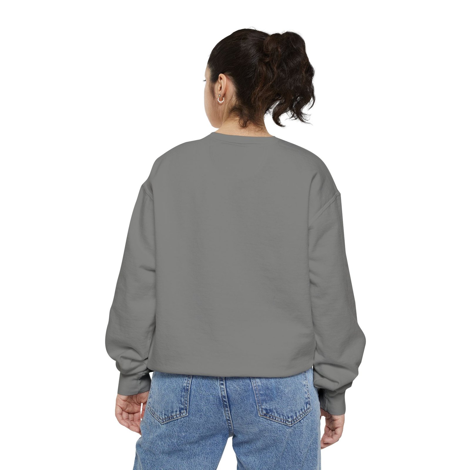Embroidered Blue Bird Sweatshirt - Cute Minimal Chest Graphic - Image 8