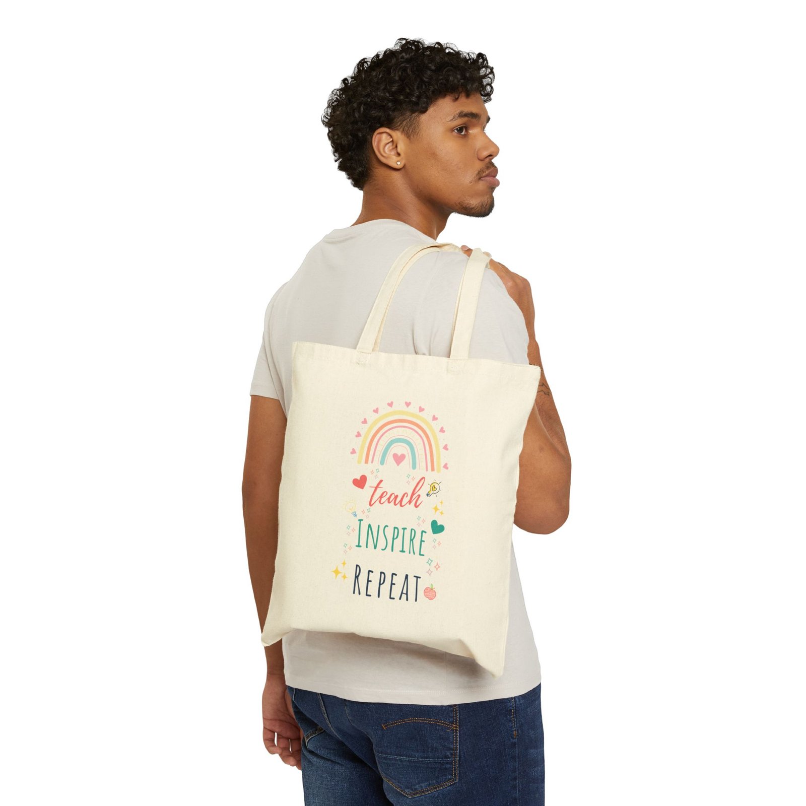 Tote Bag — "Teach Inspire Repeat" - Image 2