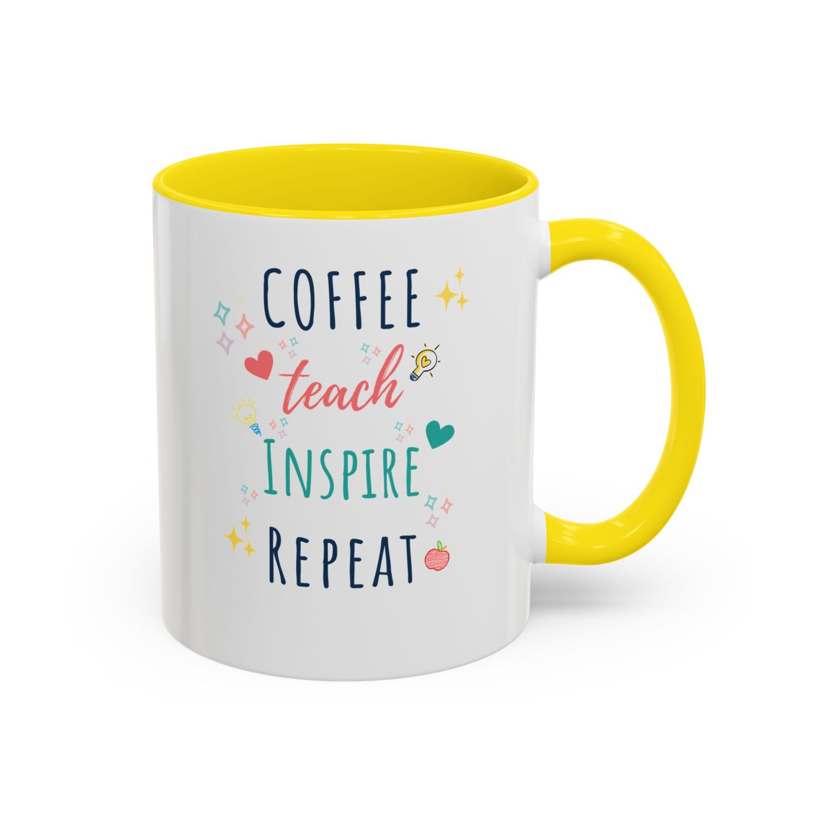 Coffee Mug - "Coffee Teach Inspire Repeat" - Image 9