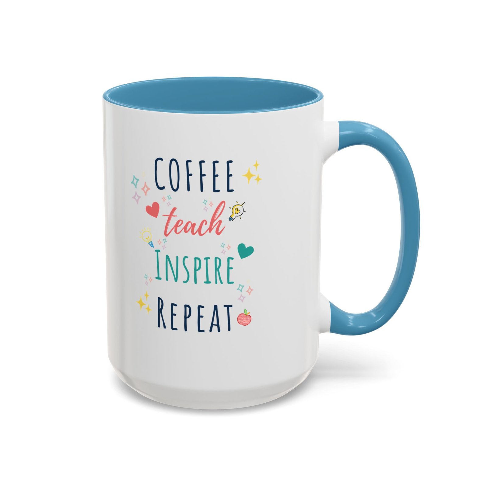 Coffee Mug - "Coffee Teach Inspire Repeat" - Image 8