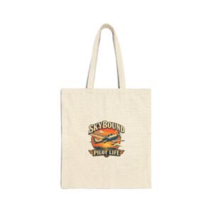 Skybound Pilot Life Canvas Tote Bag | Natural