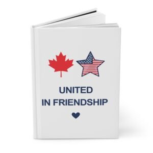 United in Friendship Journal | Canada Maple & USA Star Hardcover