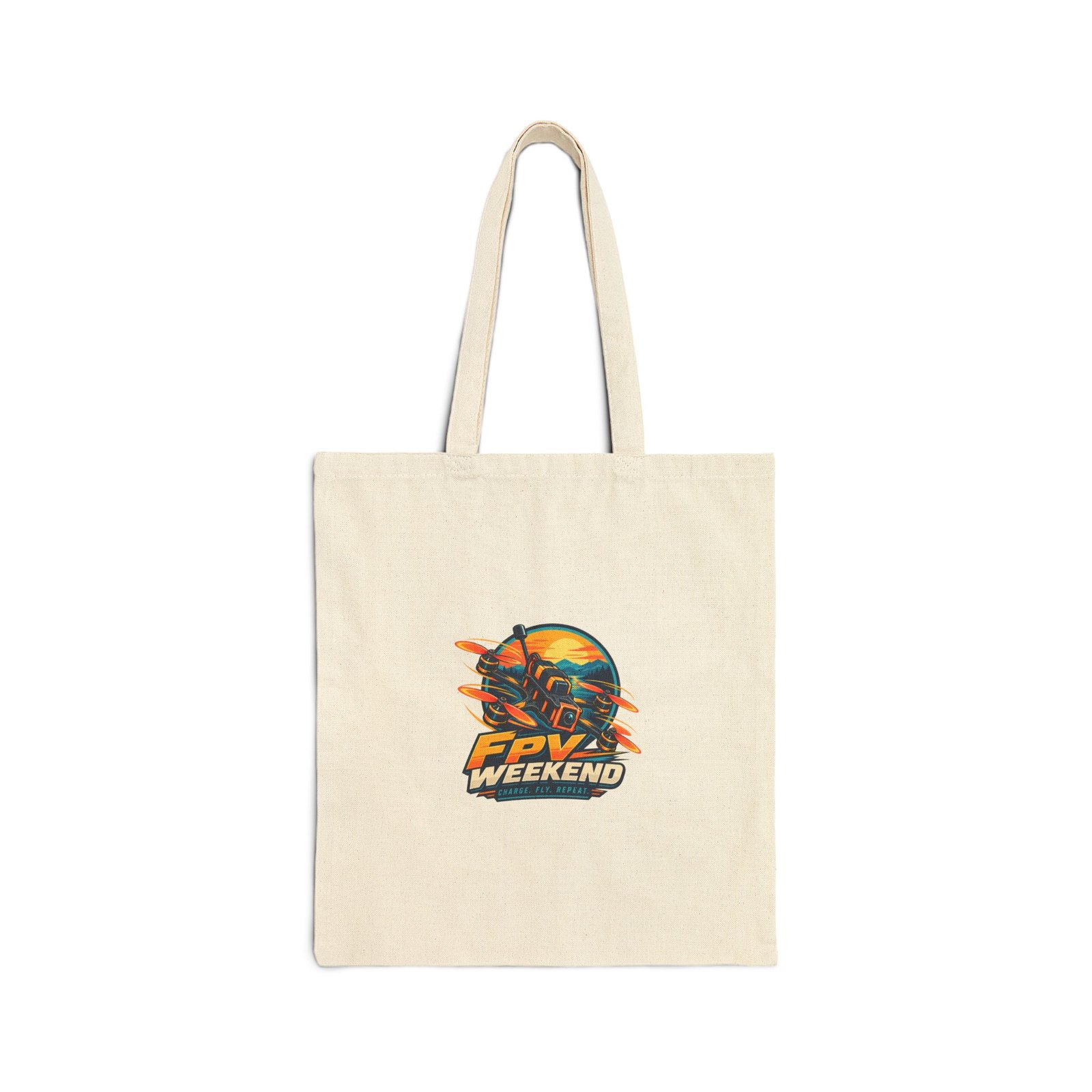 FPV Weekend Canvas Tote Bag | Natural