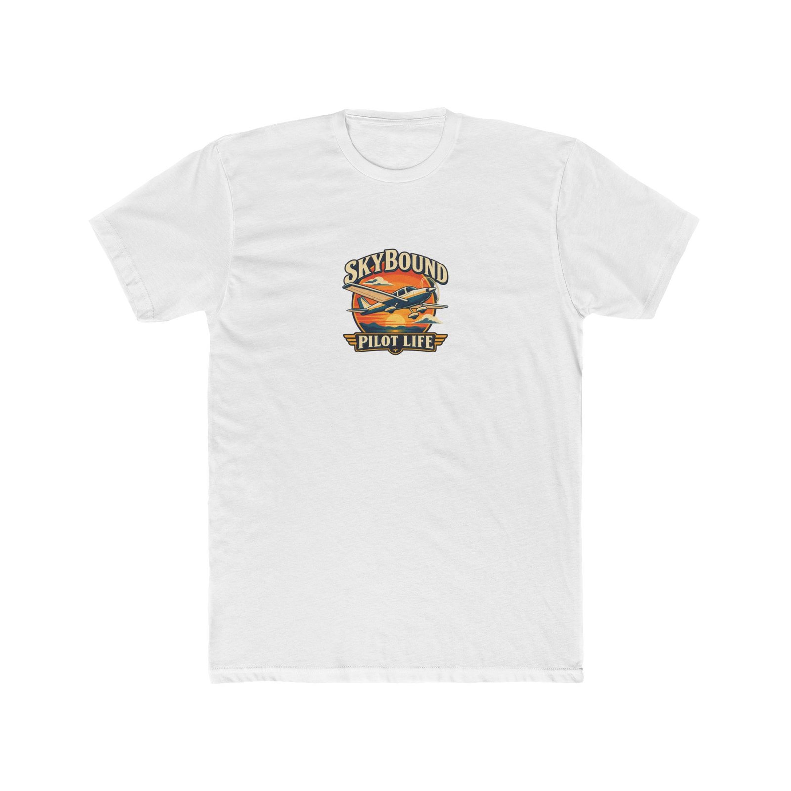 Skybound Pilot Life T-Shirt | White or Cream, S–3XL
