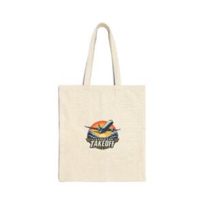 Cleared for Takeoff Canvas Tote Bag | Natural