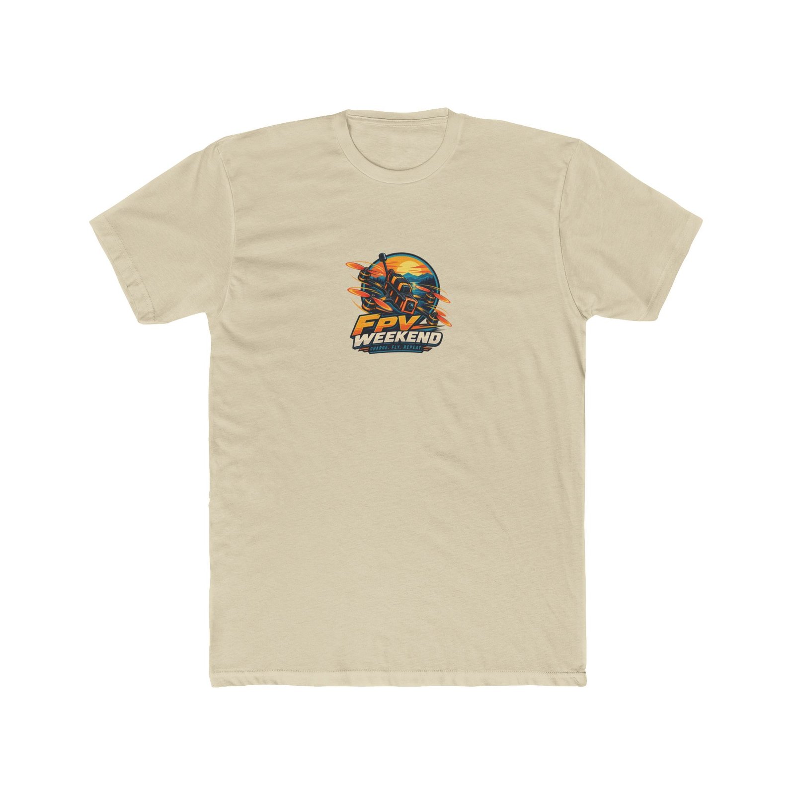FPV Weekend T-Shirt | White or Cream, S–3XL - Image 4