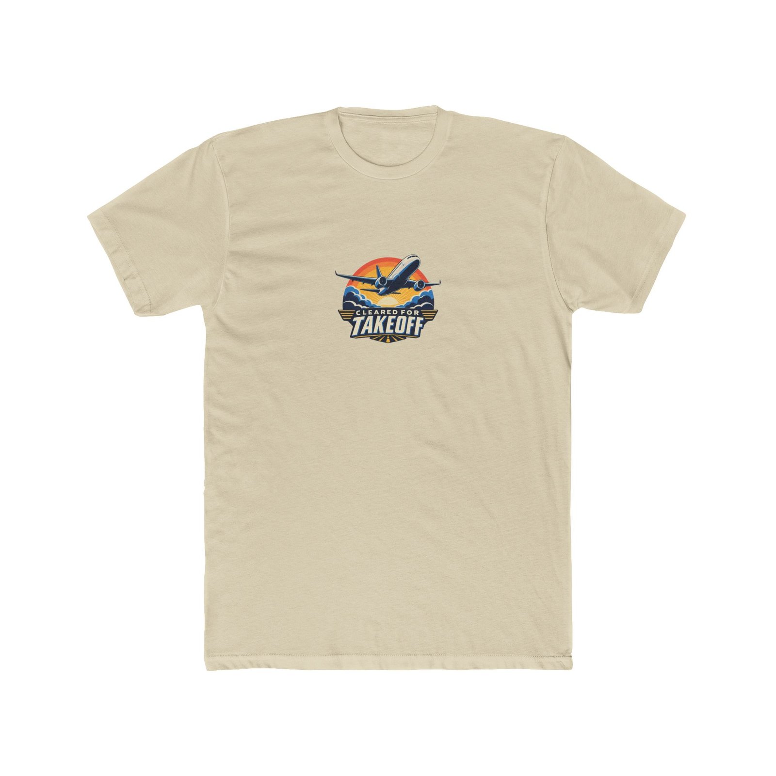 Cleared for Takeoff T-Shirt | White or Cream, S–3XL - Image 4